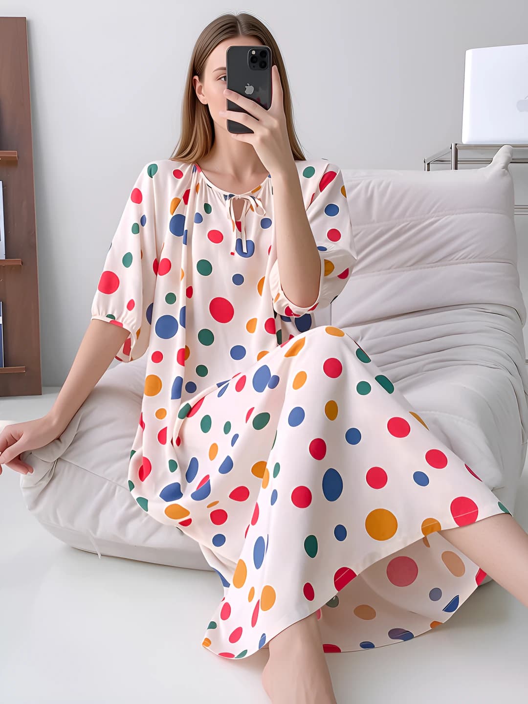 553 Multicolour polka dot