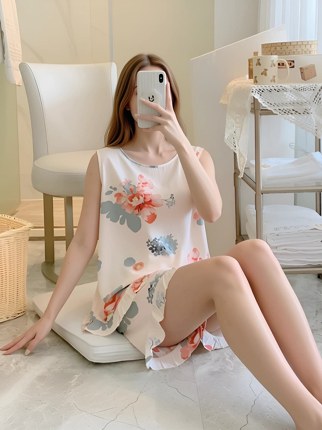 503 Large flowers nude