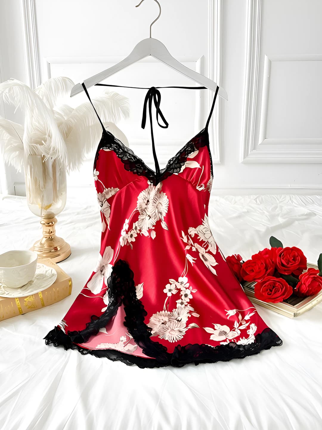 Red floral