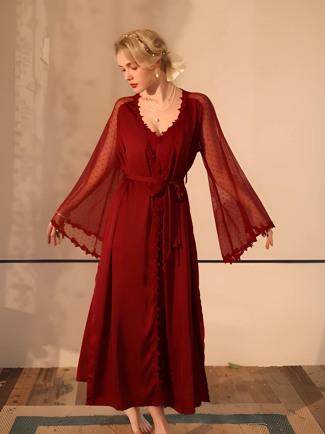 518 Wine red outer