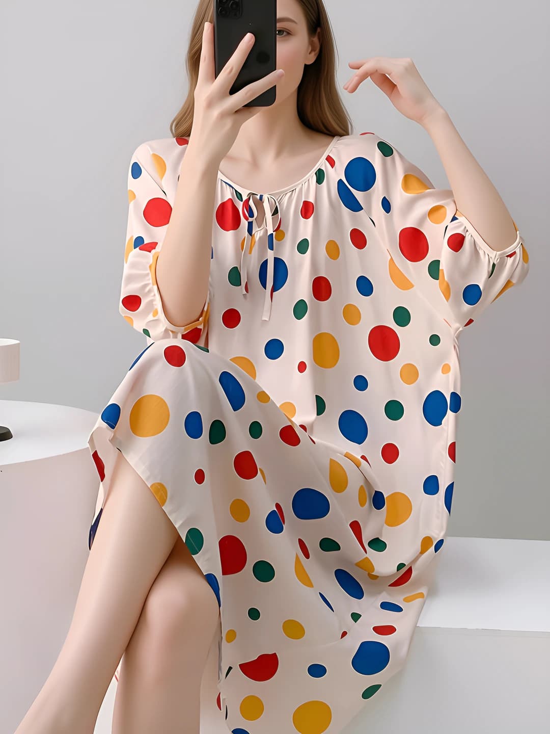552 Multicolour polka dots