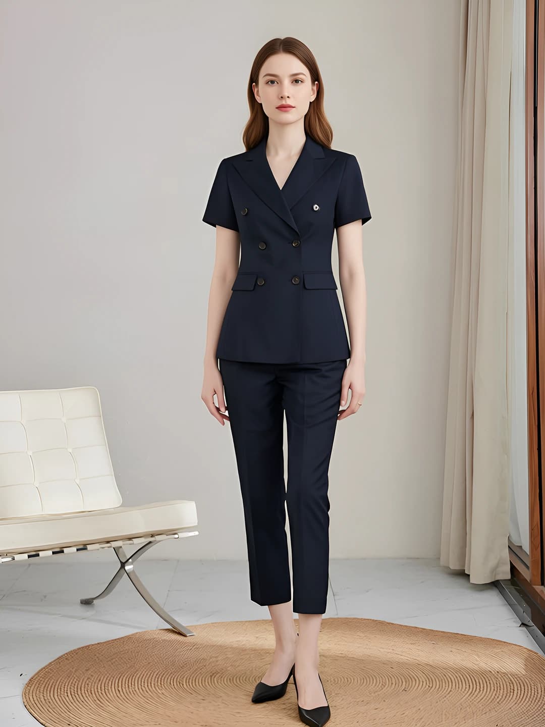 Short-sleeve suit