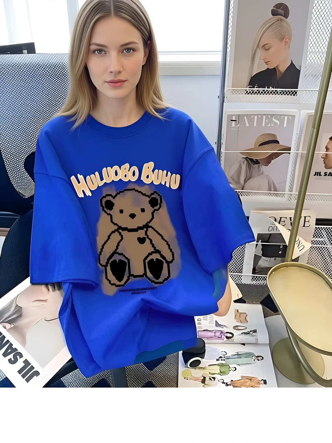 Bear, navy blue