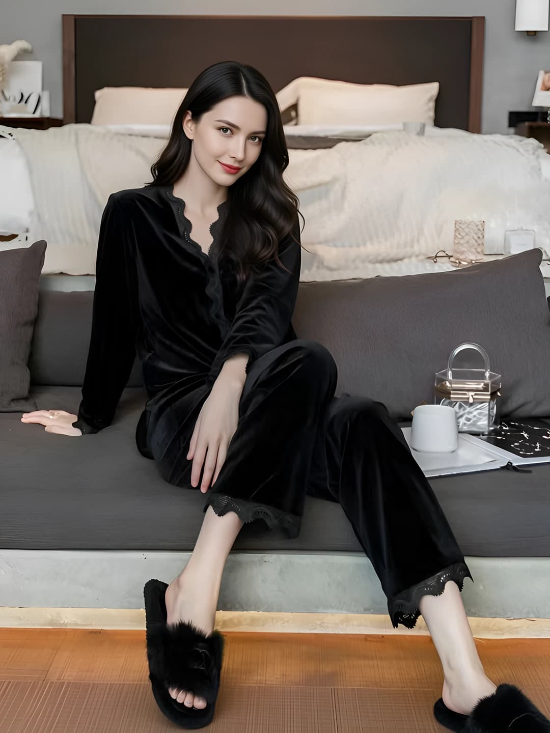 Black (velvet set)