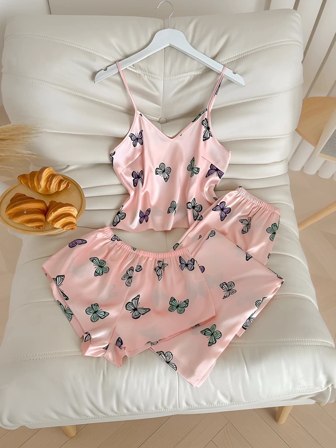 Pink butterfly set