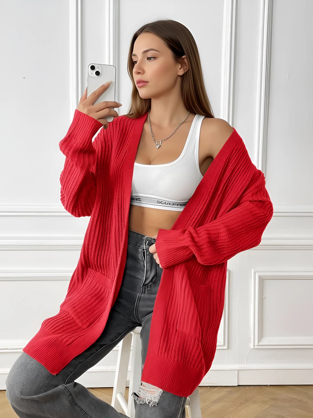 Bright red