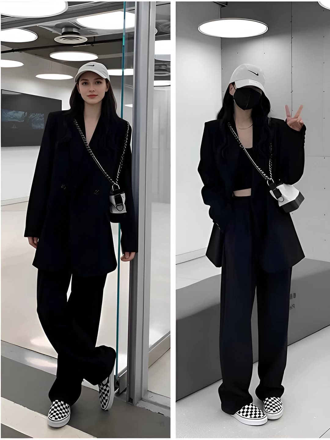 Black two piece suit