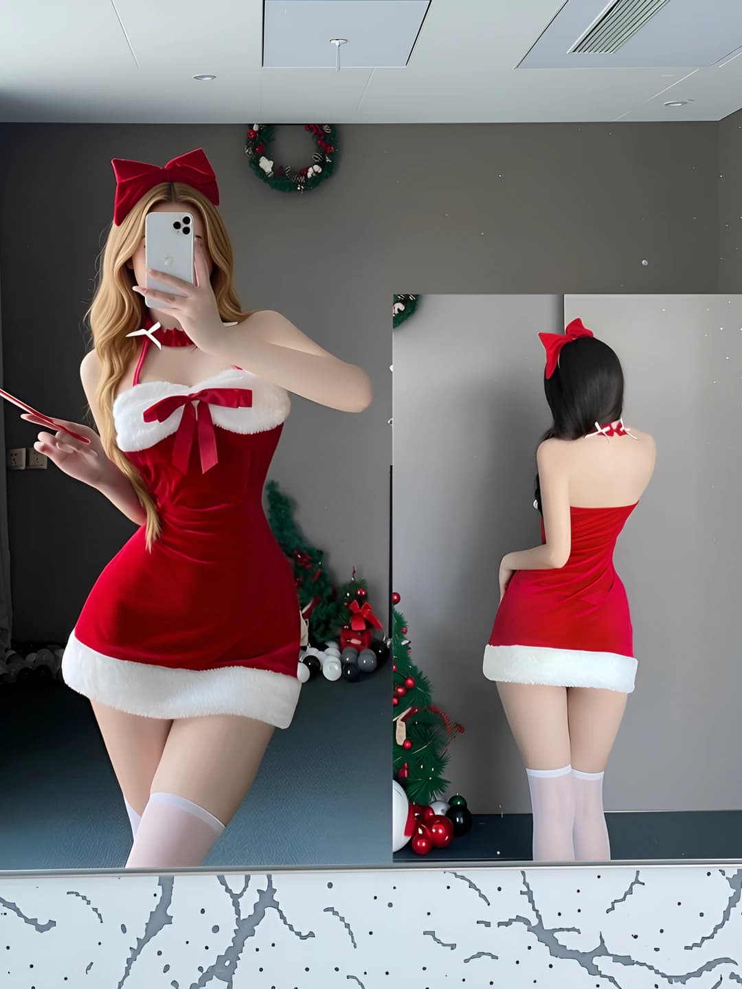 Red (dress+headpiece)