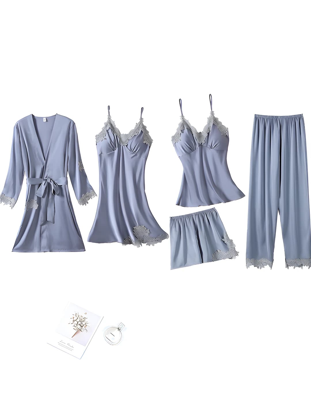 Grey water-soluble floral