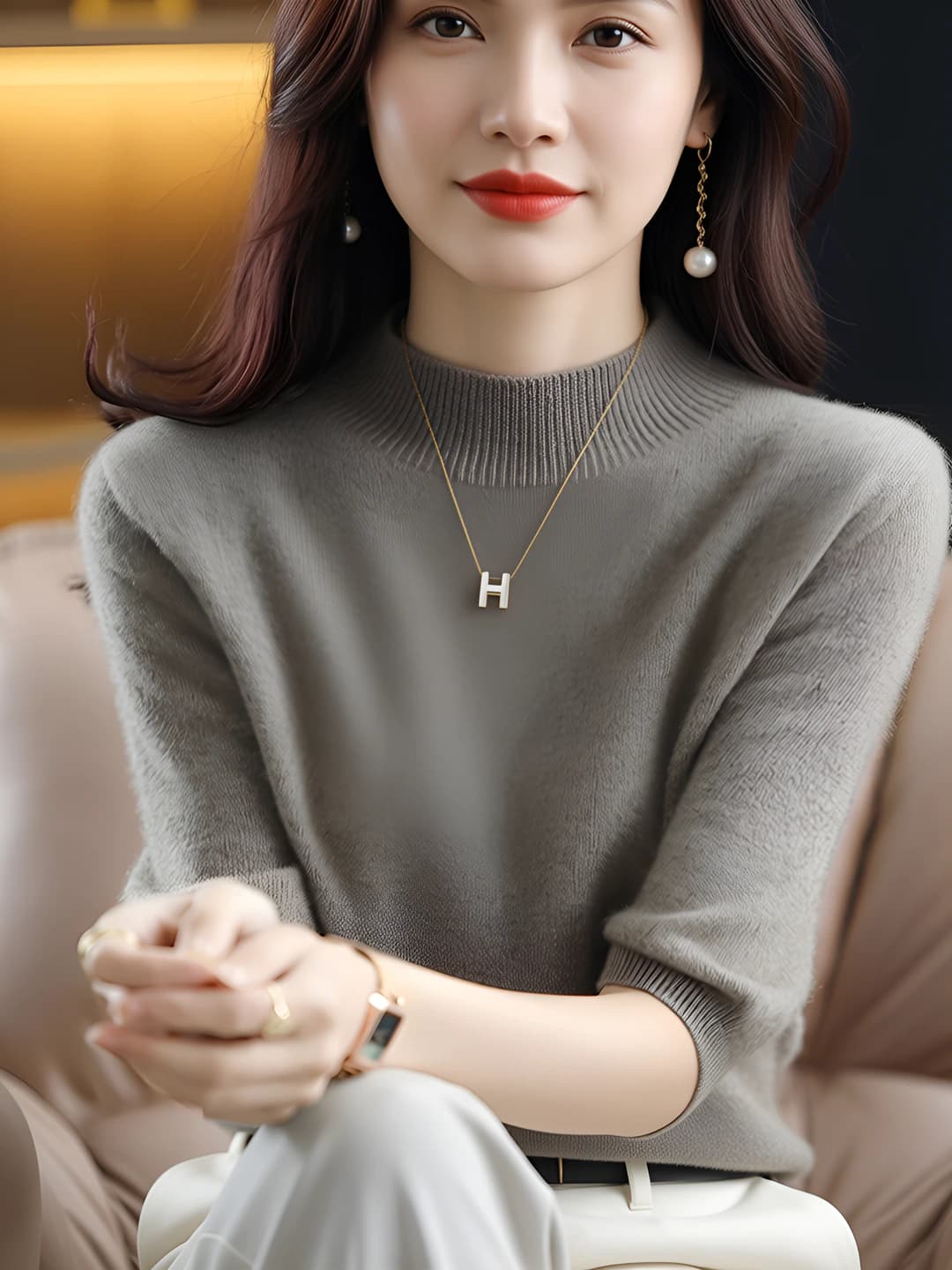 22310 O'rta yengli Tuya rang