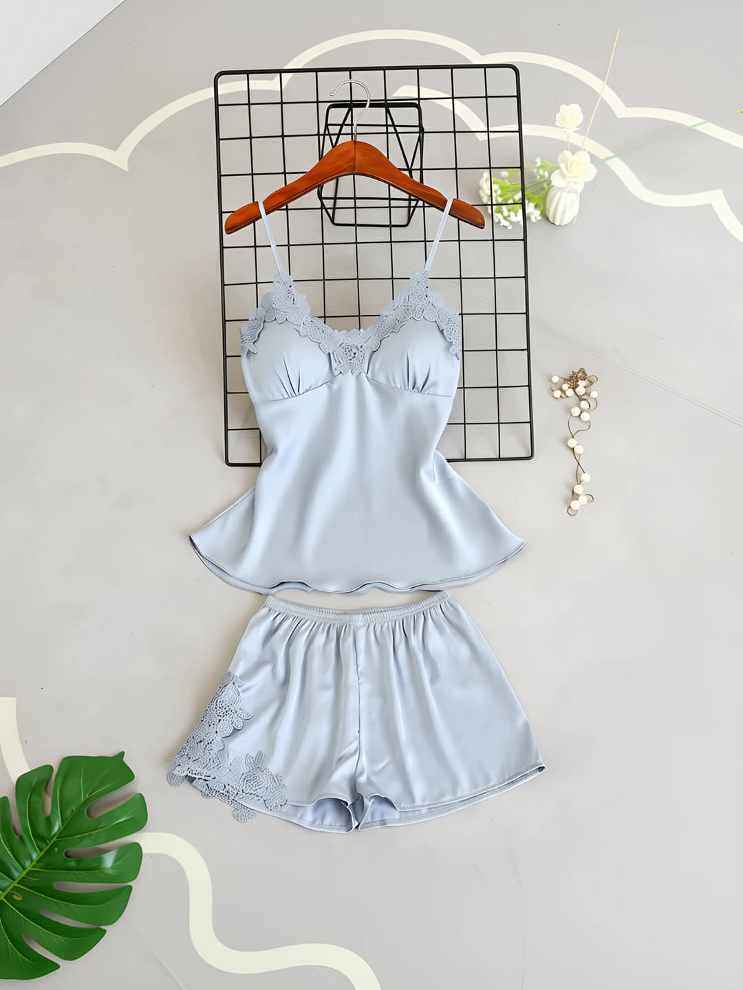 Grey-blue (1801 Spandex shorts)