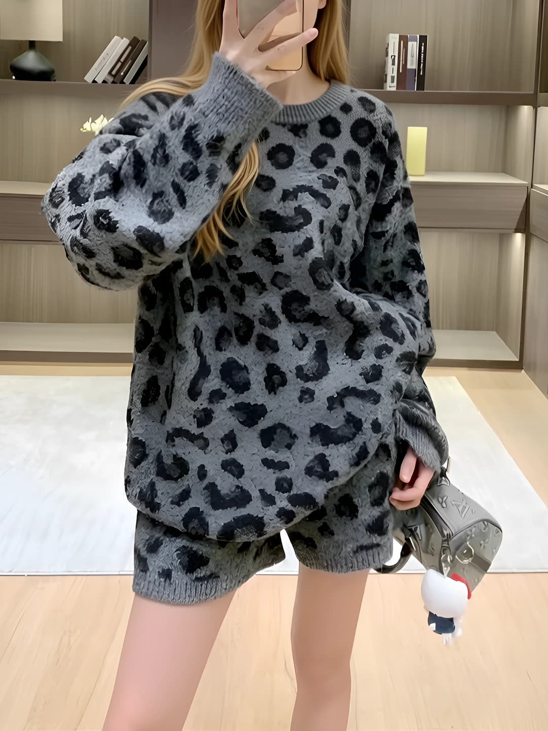 Grey + shorts