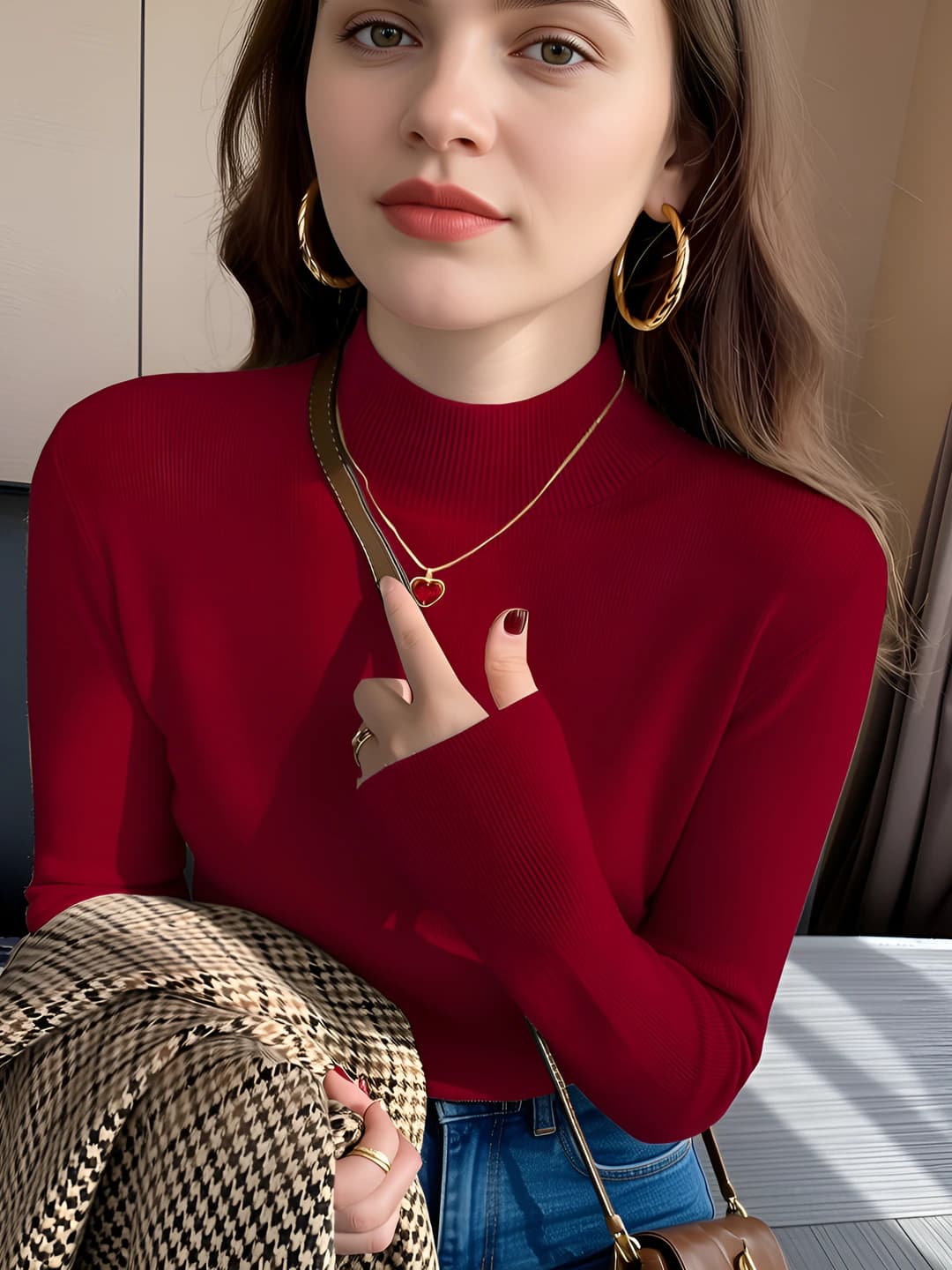 Wine red (long sleeve)