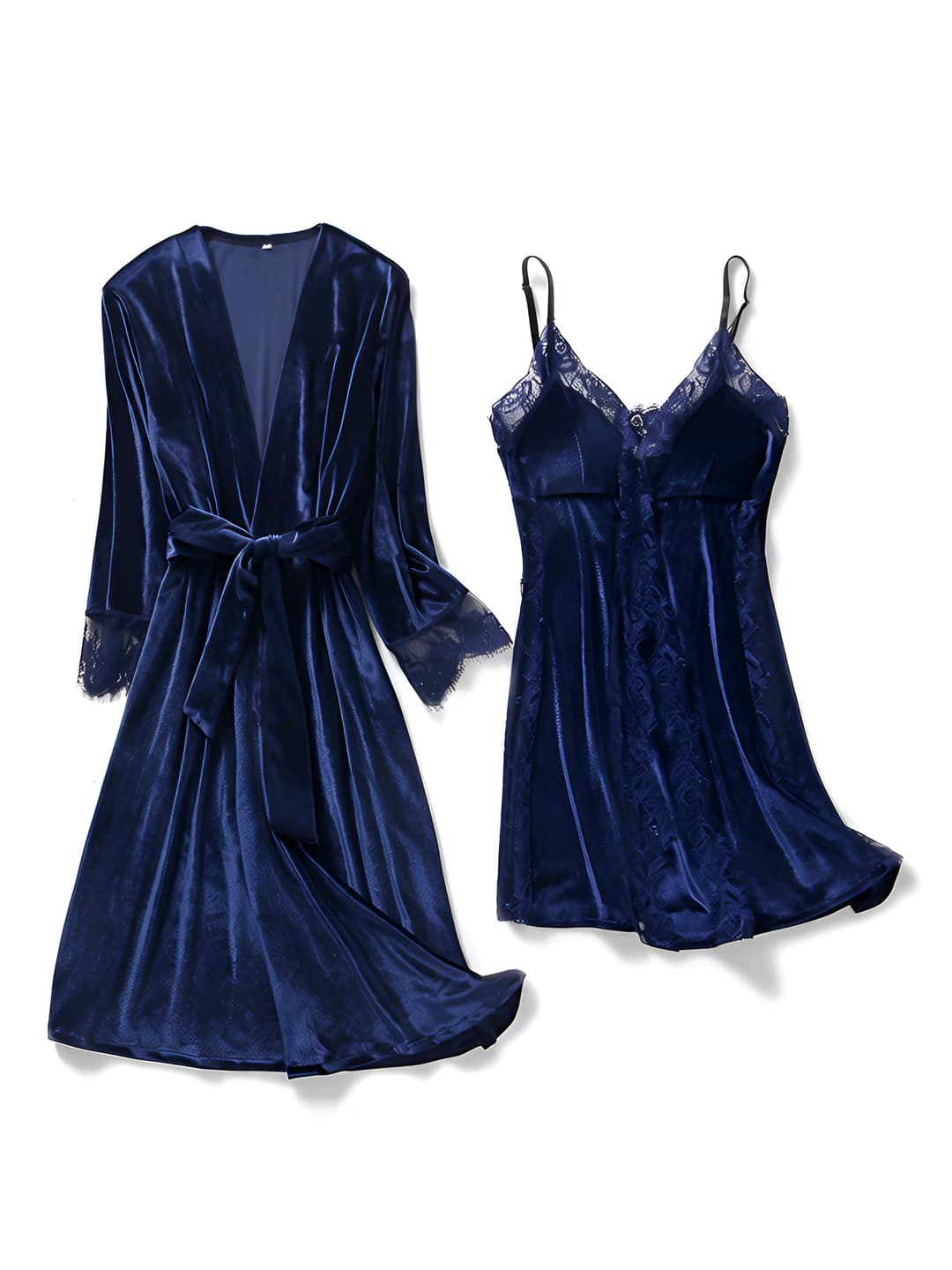 Navy (black velvet 2-piece)