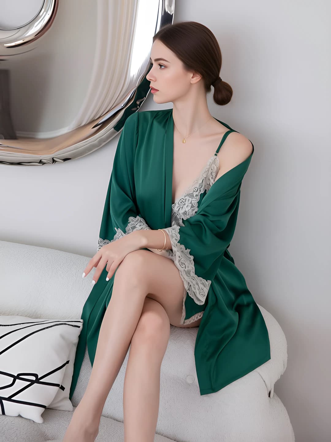 Green (8608 abaya 2-piece)