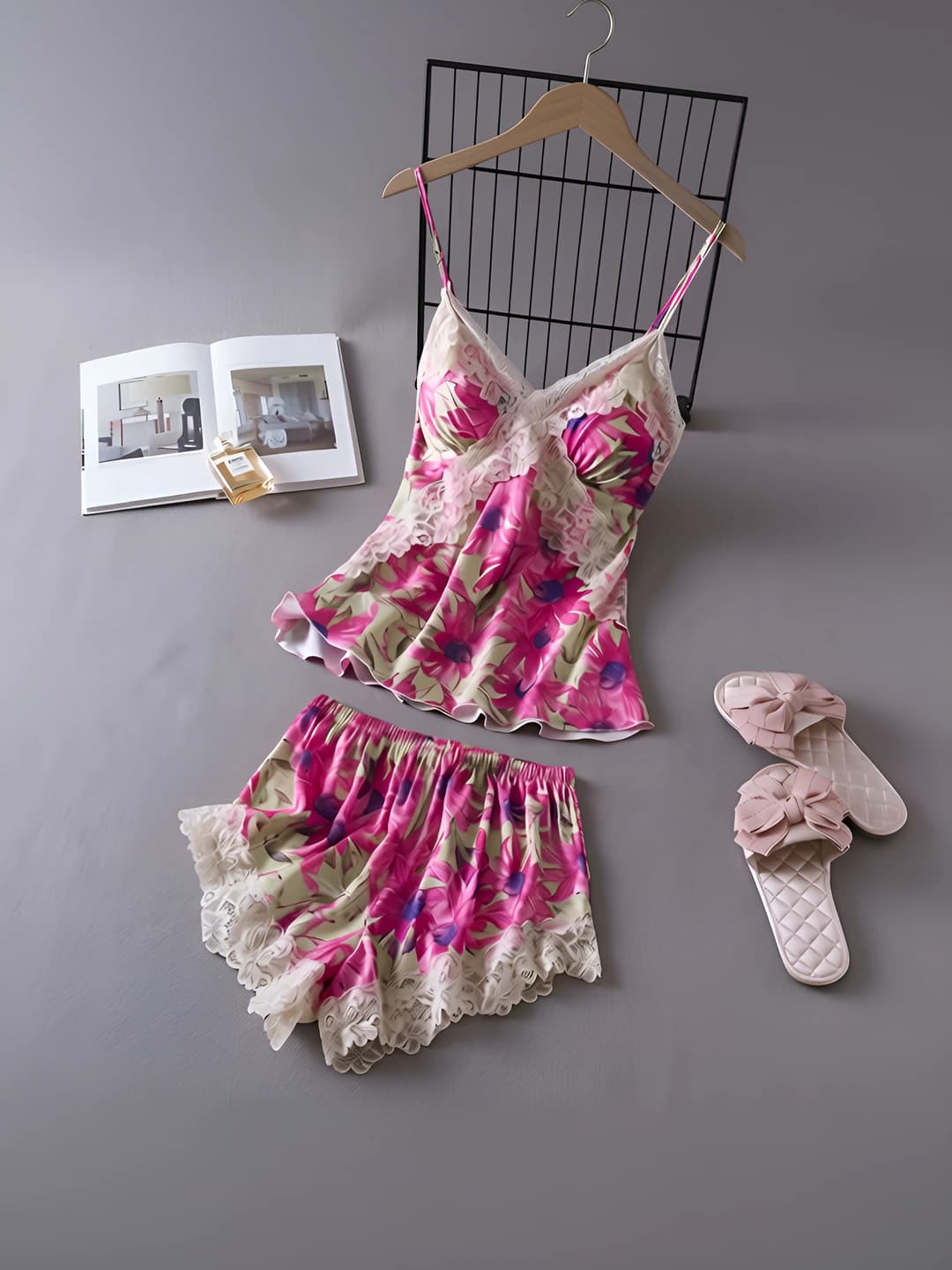 Silk - Red lace