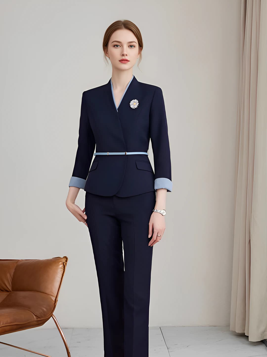 Navy trousers