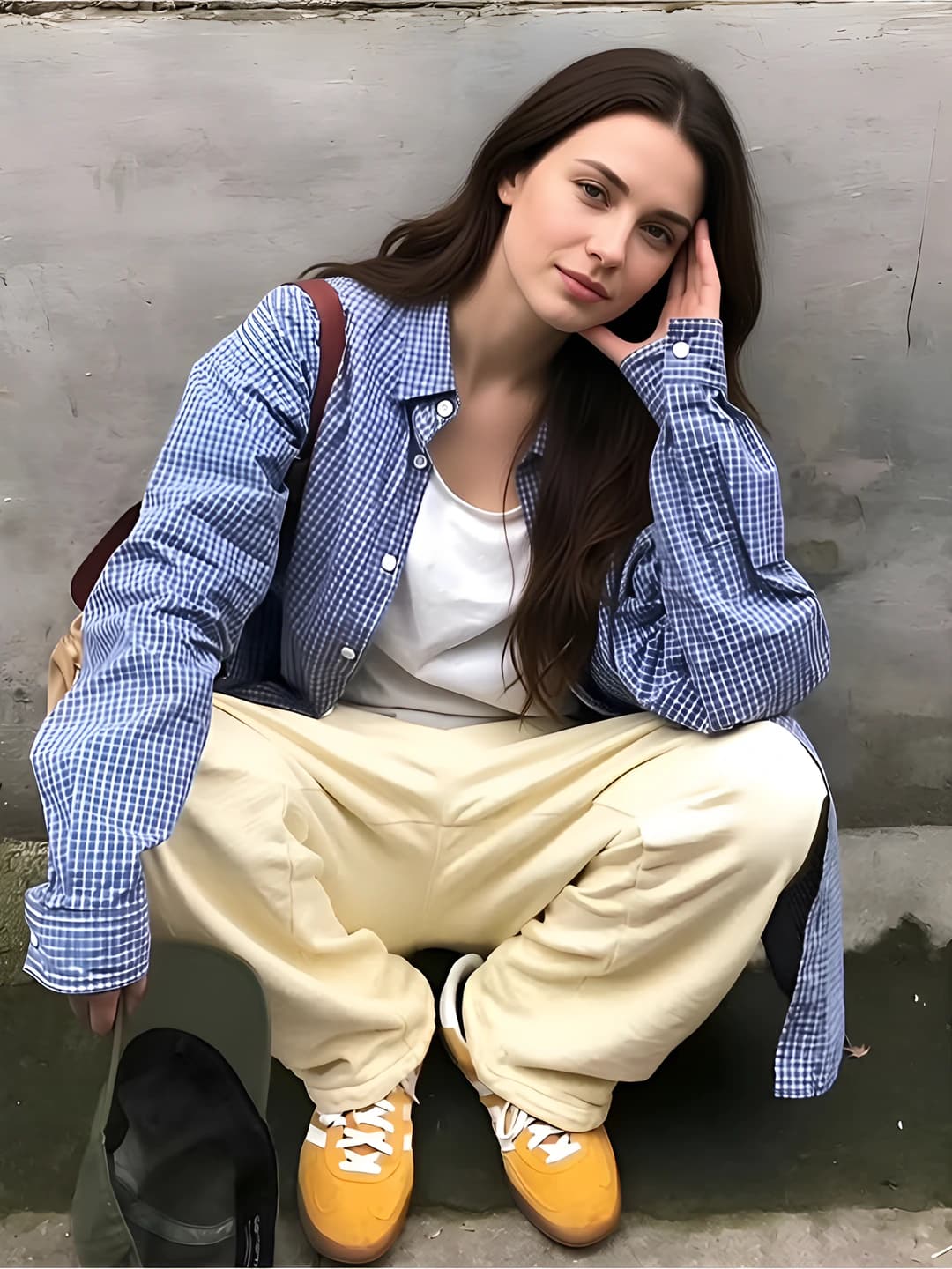 Blue plaid