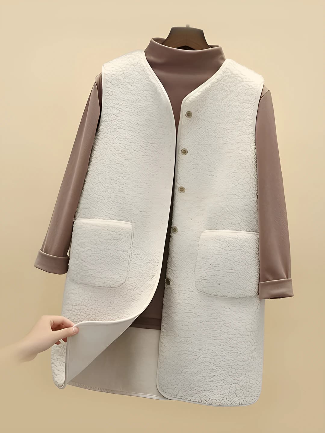 Milk white (double-sided)