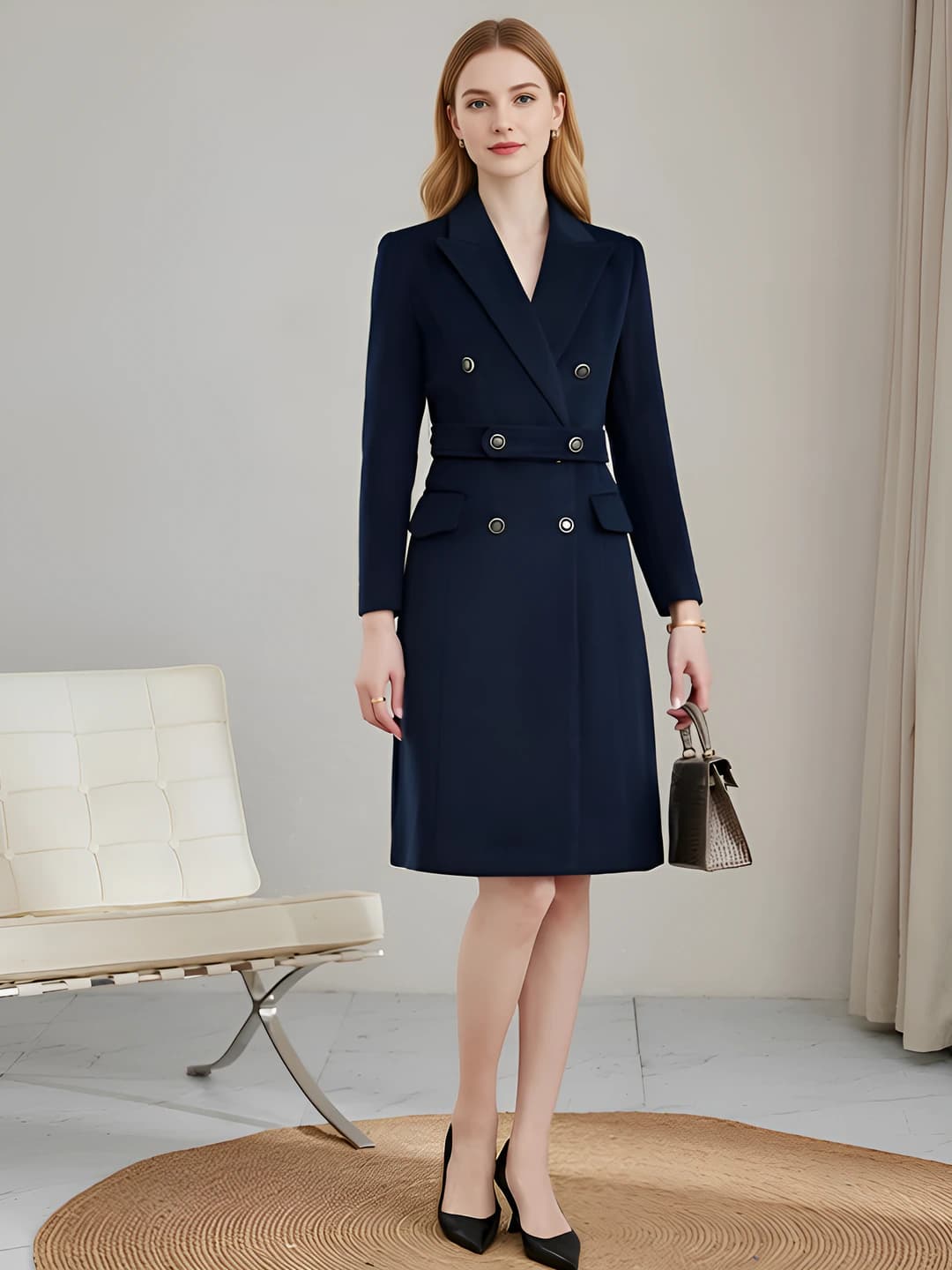 Blue-Black Overcoat