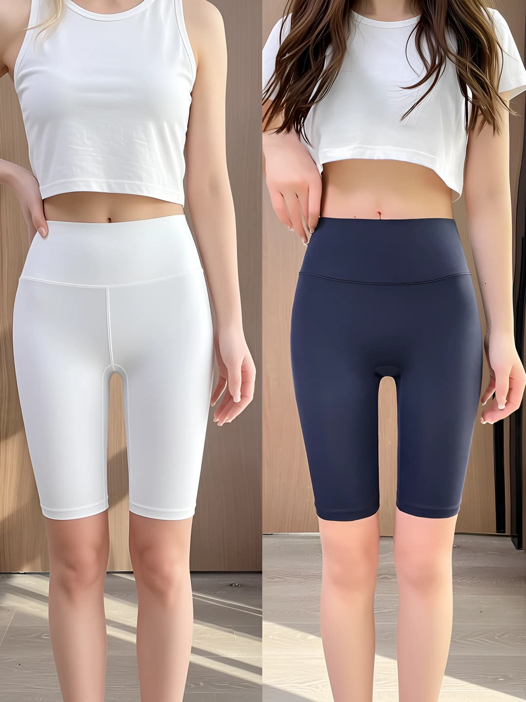 White + Navy, 2 pc