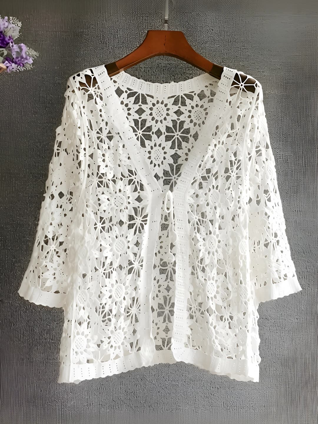White large floral