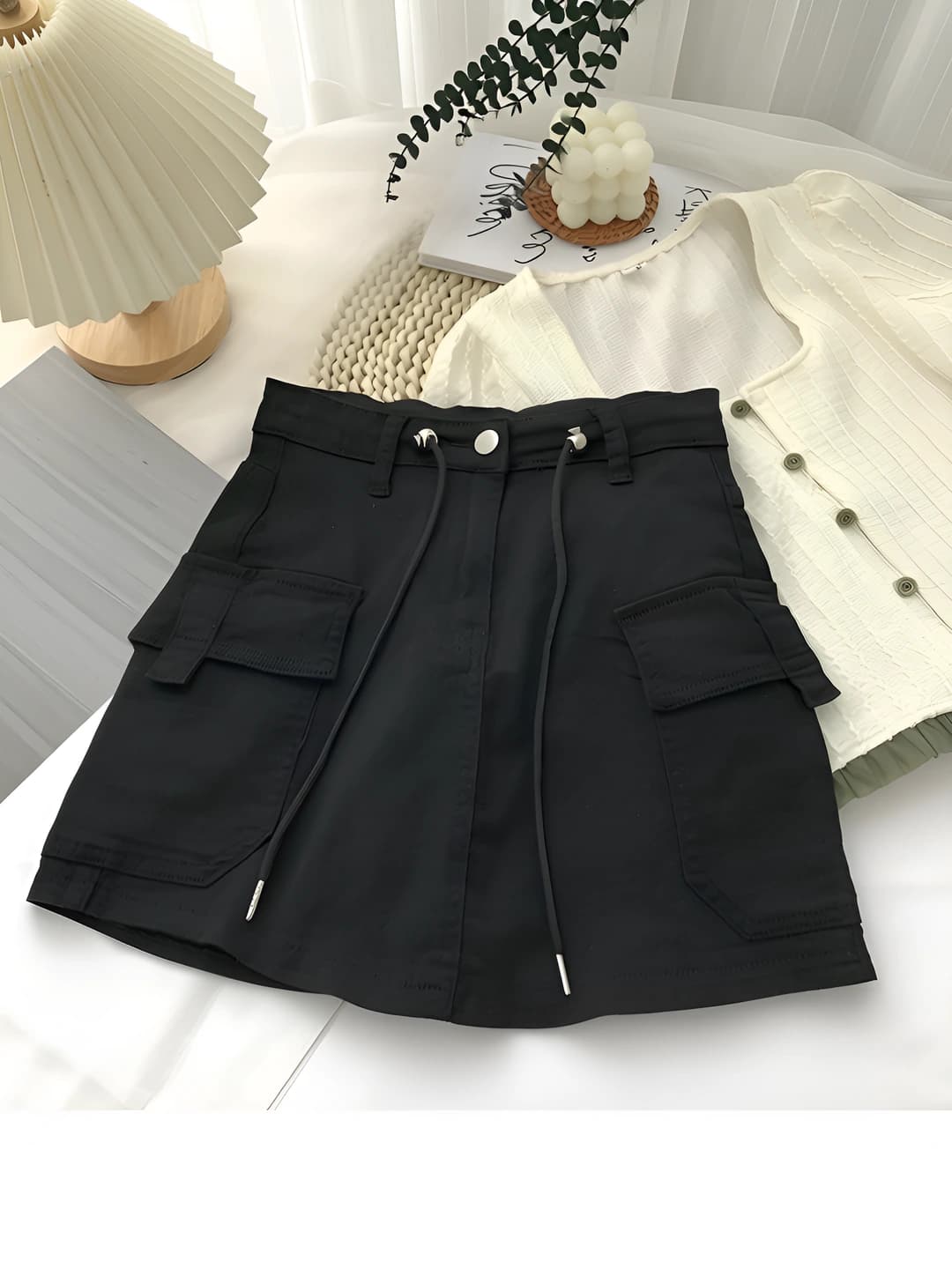 Black, lined