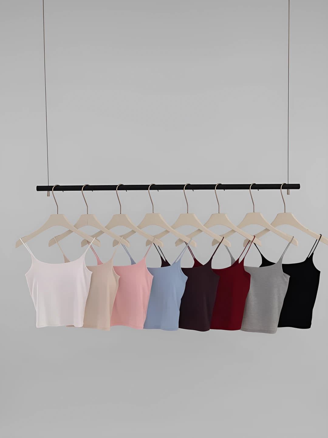 Women's tank top: slim fit, solid colour, modal and stretch, underwear, all-season