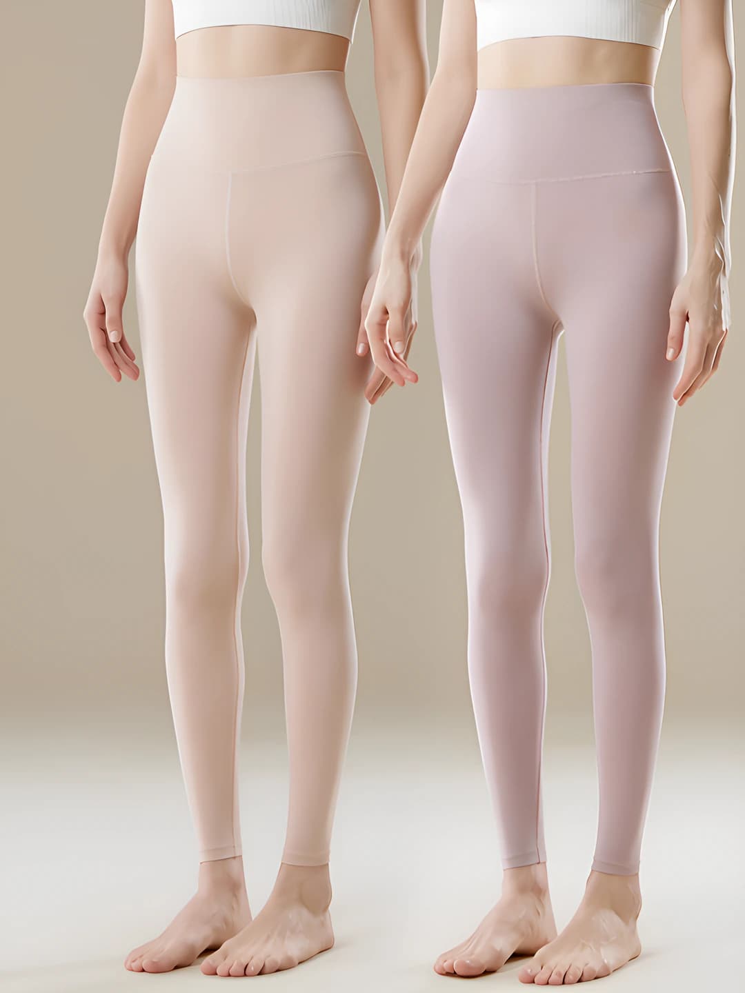 Nude + Pink, high waist, 10A antibacterial
