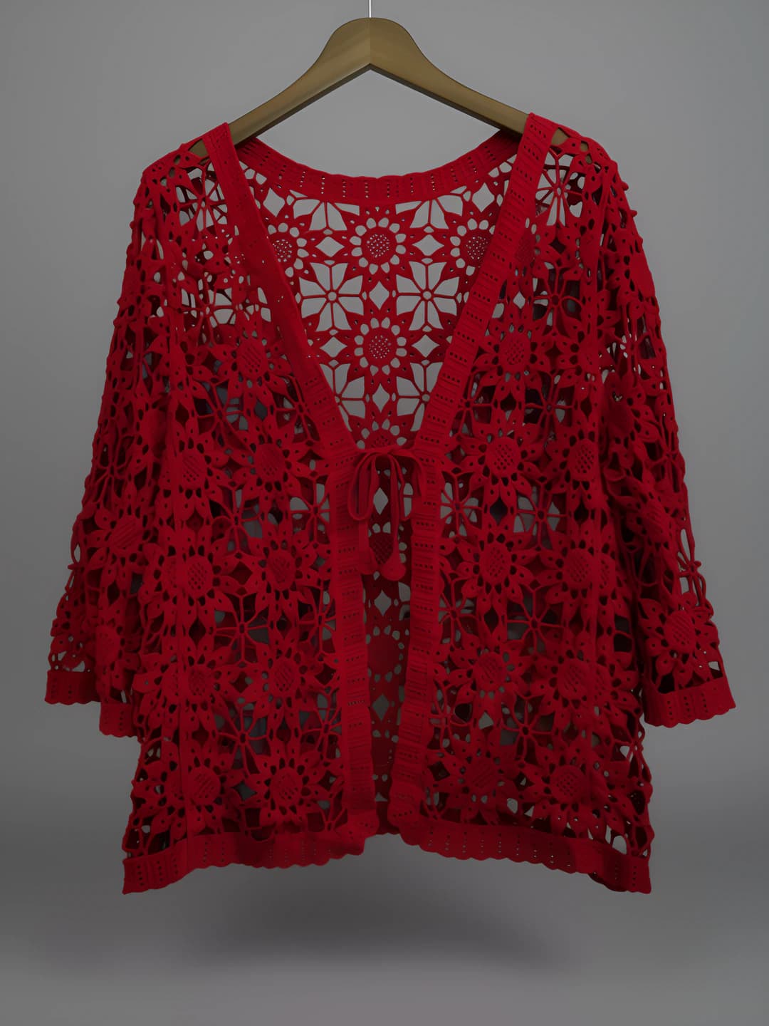 Wine red (large floral)