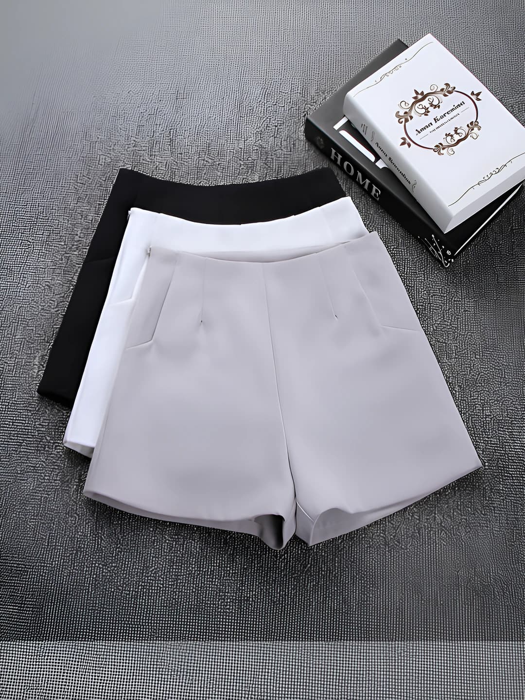 Women's blazer shorts in Korean style, high waist, slim fit, slimming, plus size, straight cut