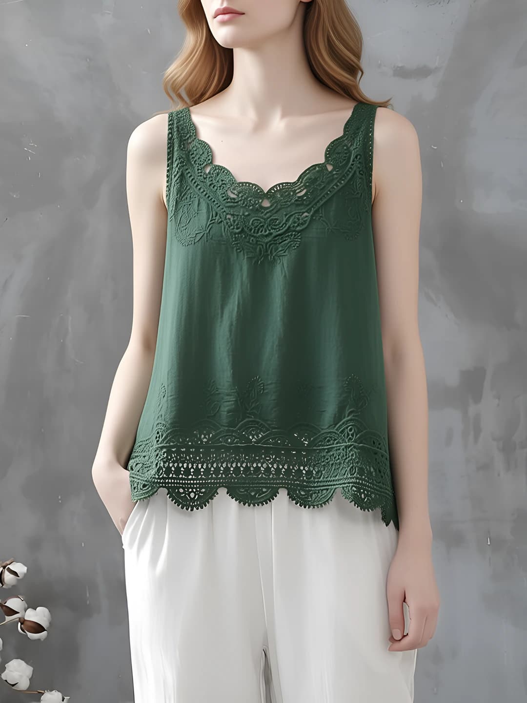 Dark green (plus size, straps)