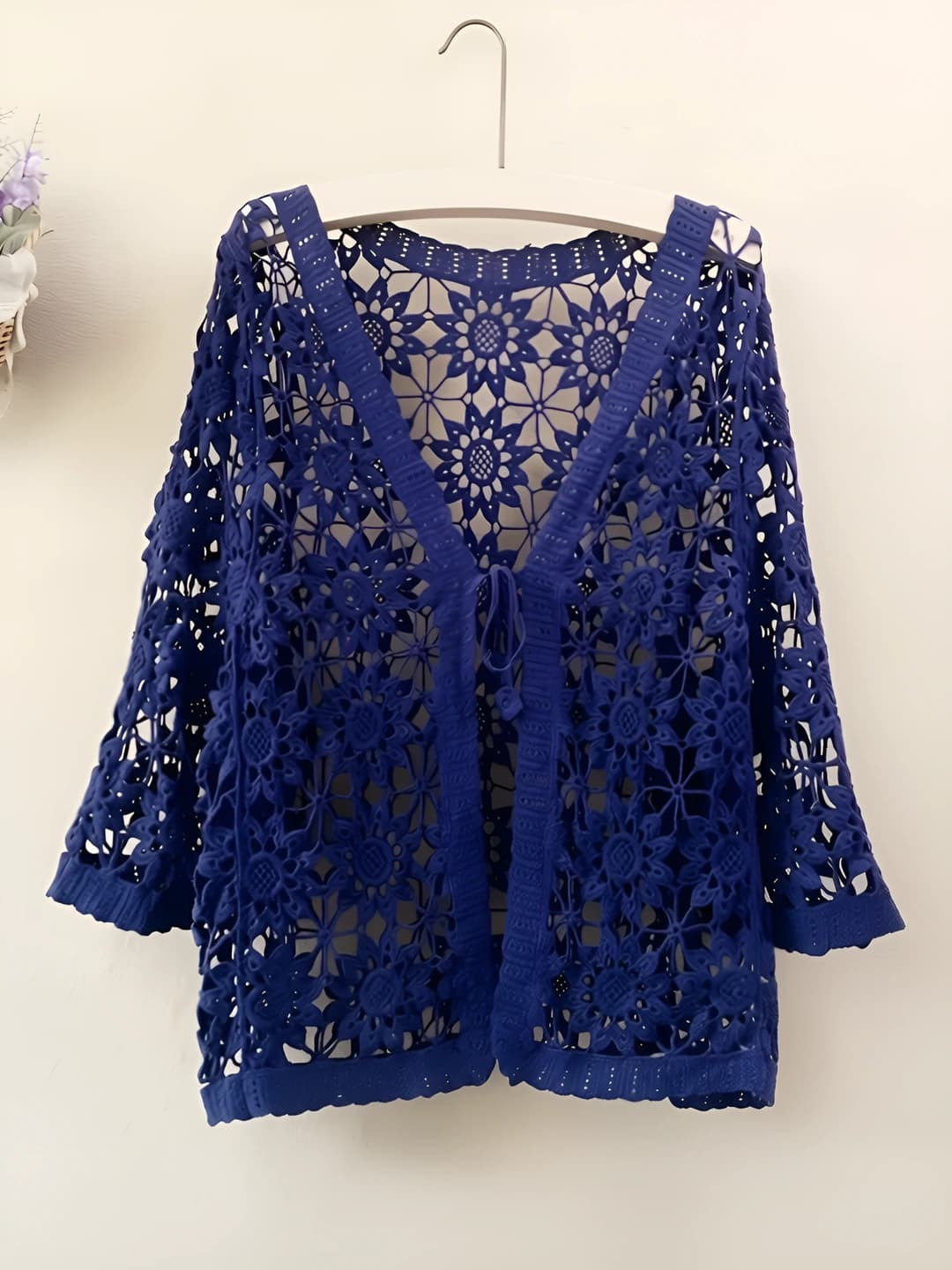 Navy large floral