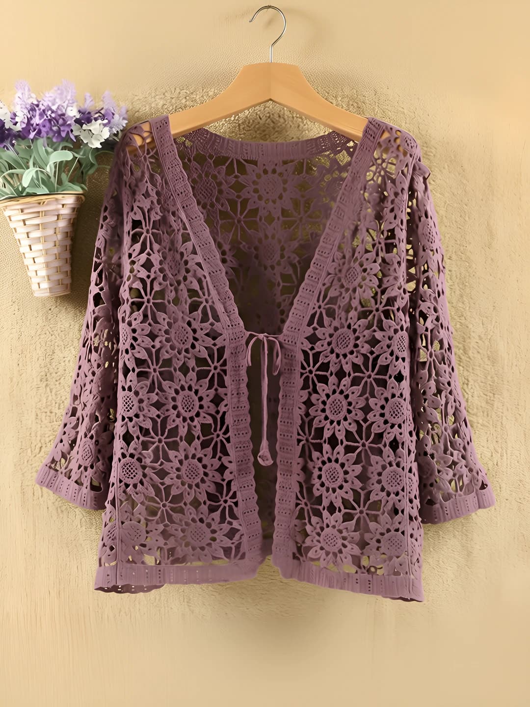 Dark purple large floral