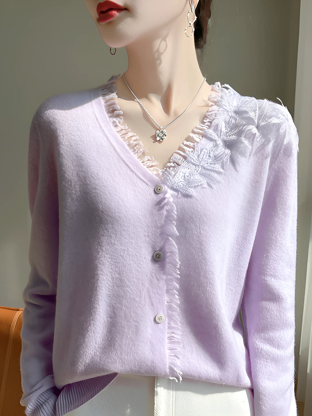 Purple floral + Light pink floral