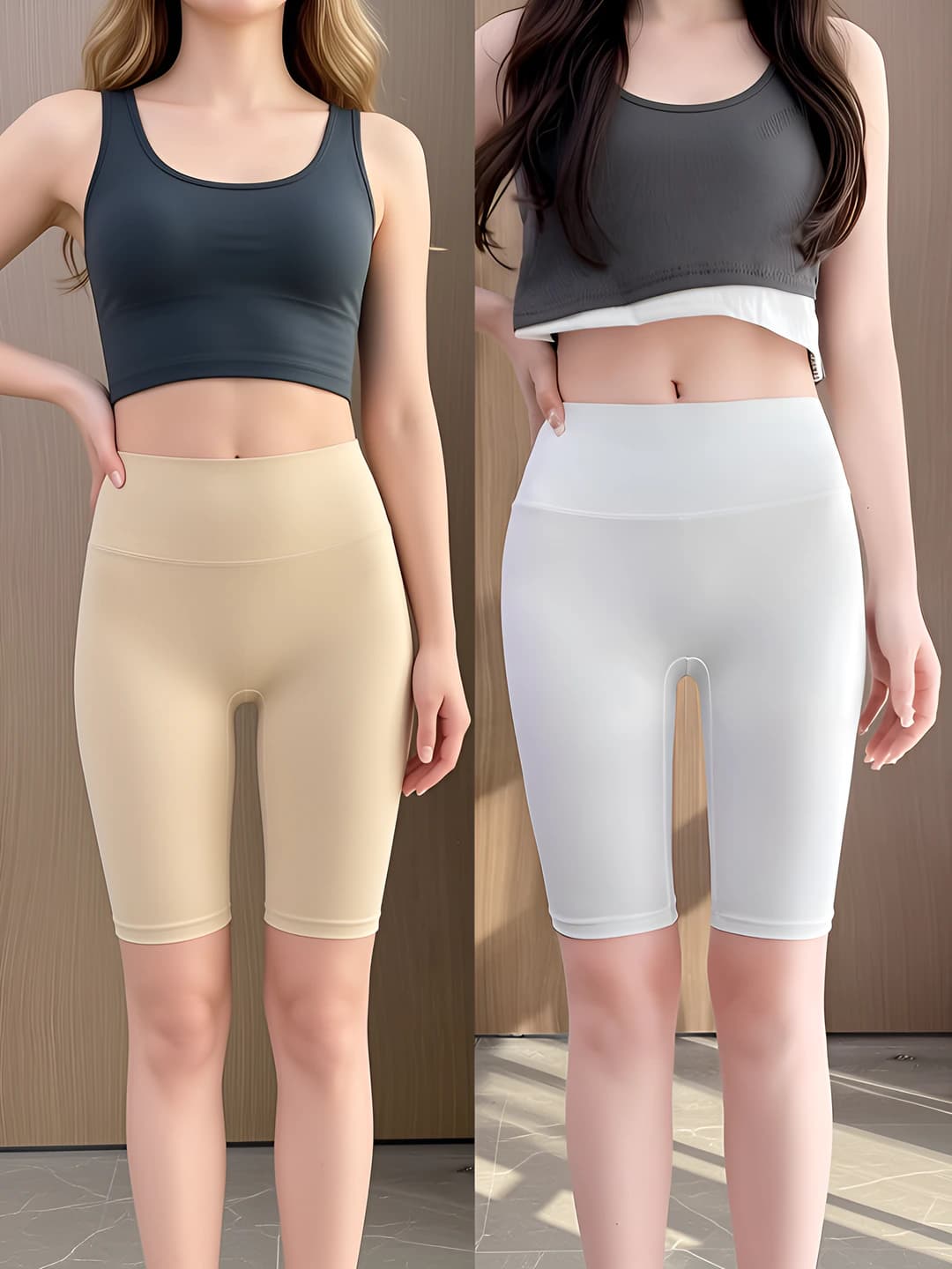 White + Beige, 2 pc