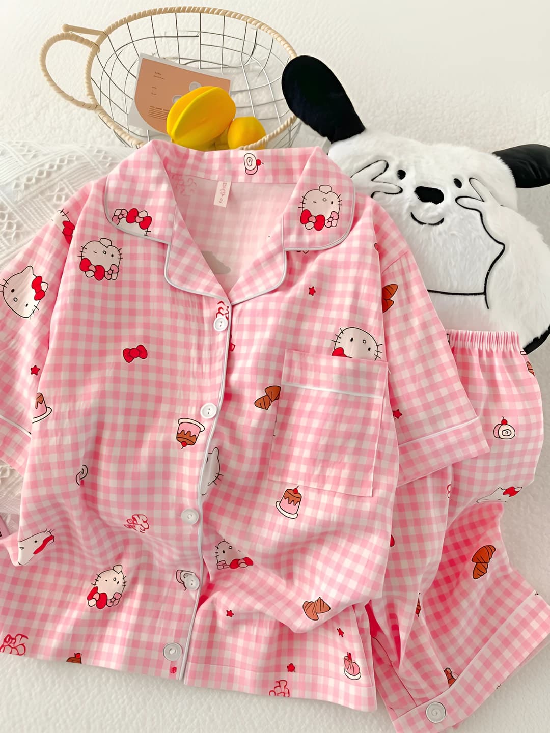 7419 pink snack KT [short-sleeved shorts]
