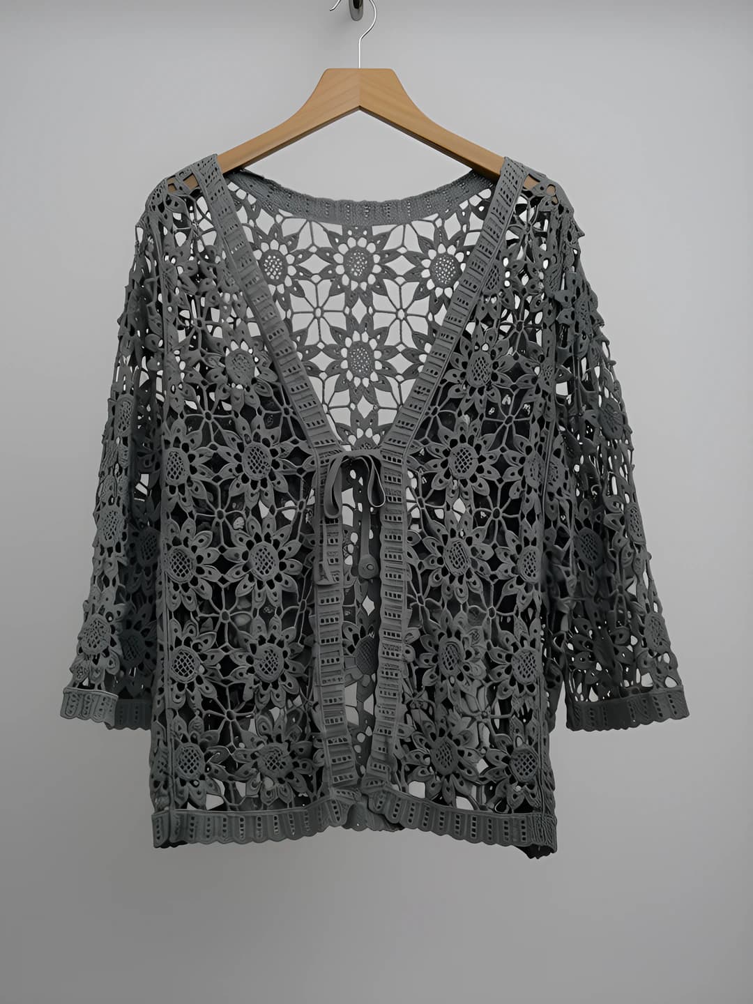 Dark grey (large floral)