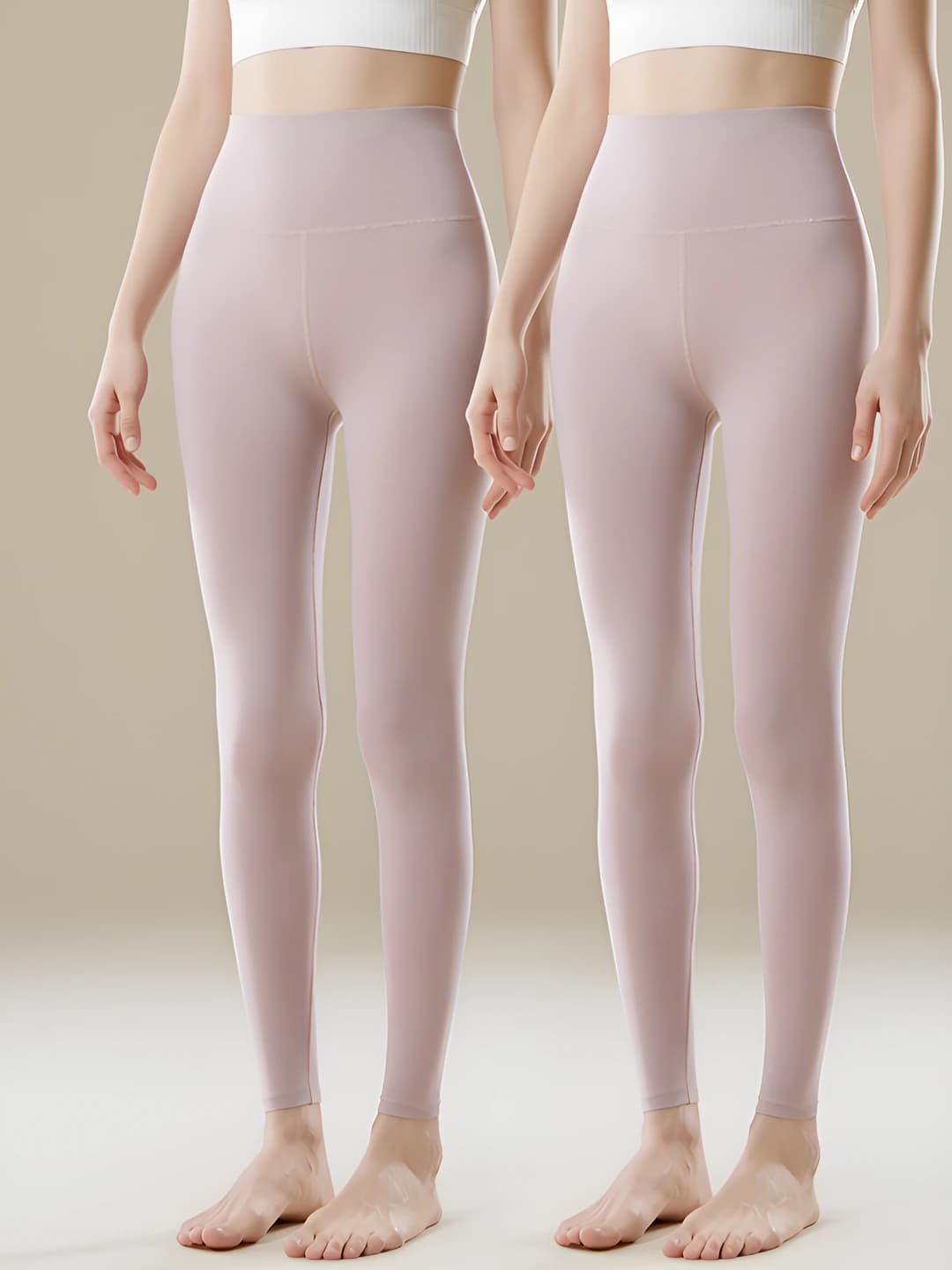 Pink, 2 pcs, high waist, 10A antibacterial