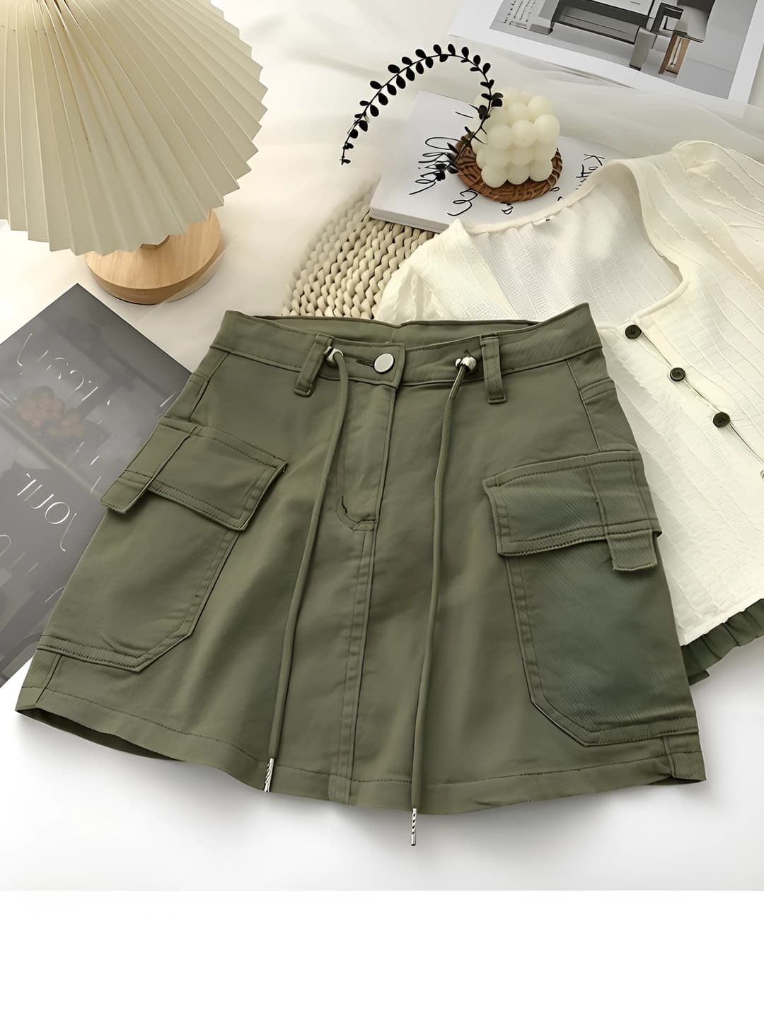 Army green, lined