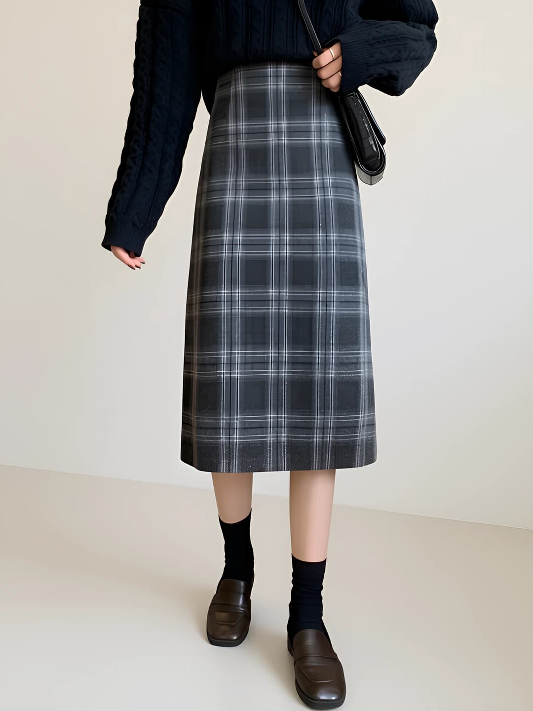 Black plaid