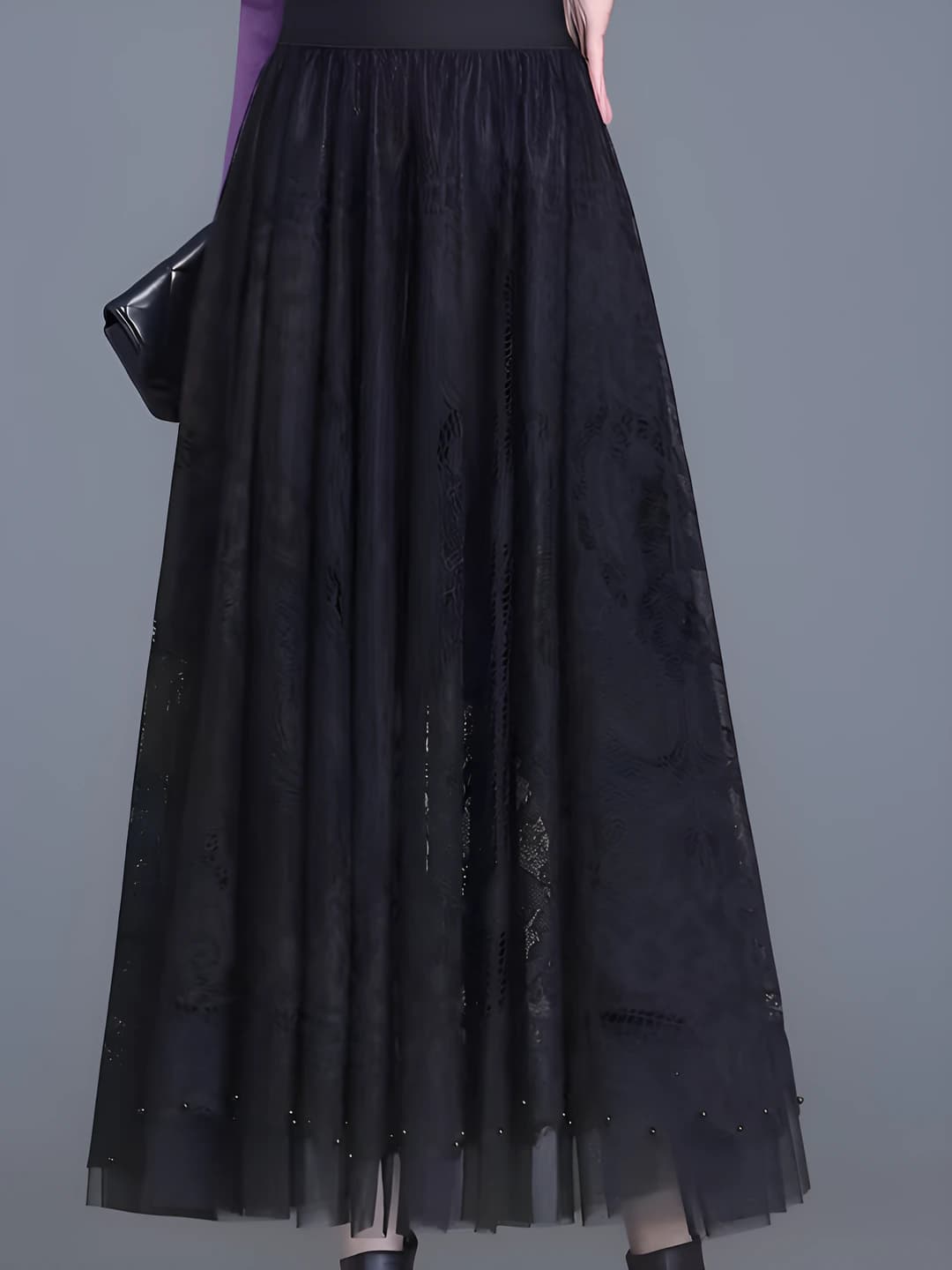 Black high-quality fabric