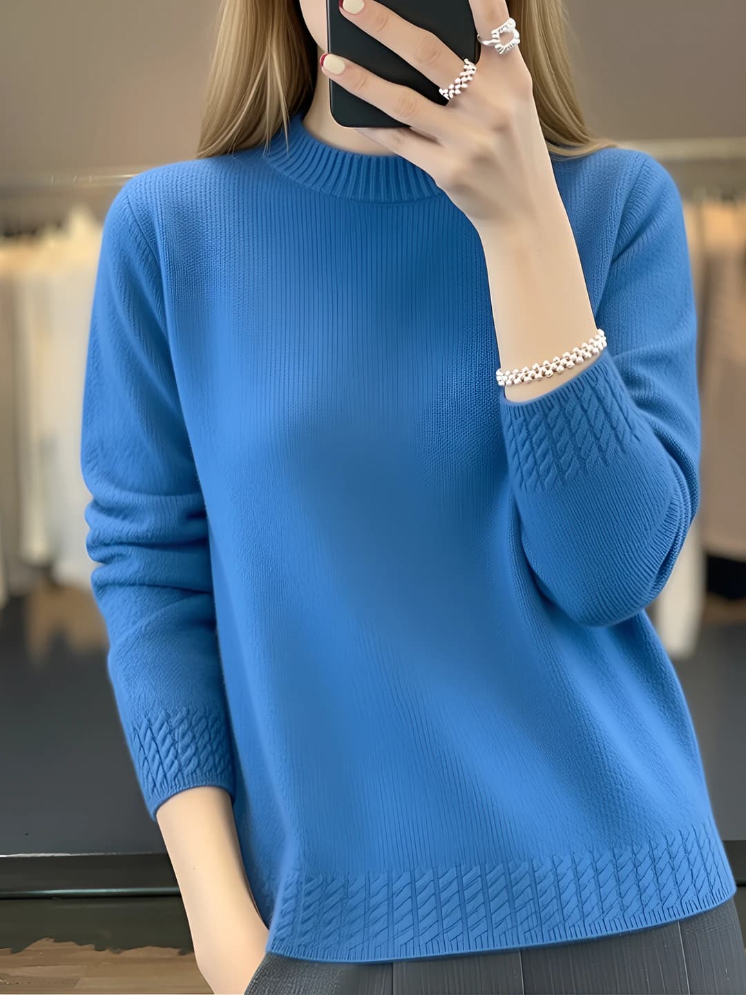 Hazy blue