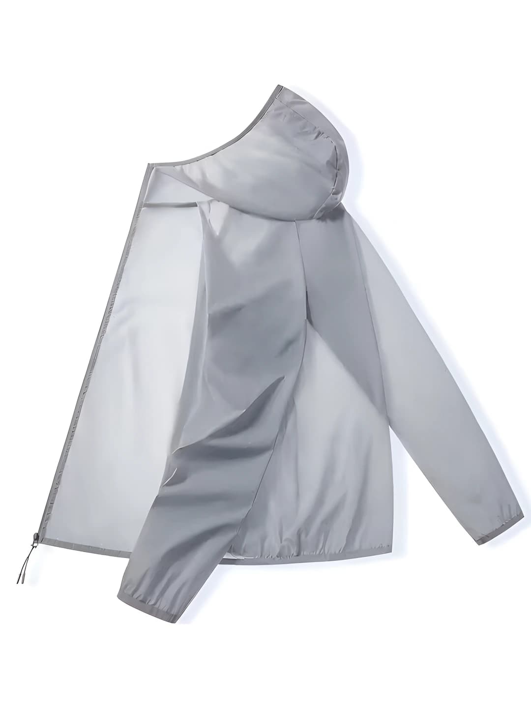 Ayollar uchun yozgi quyoshdan himoyalovchi, kundalik sport fermuarli bo'sh (oversize) plash