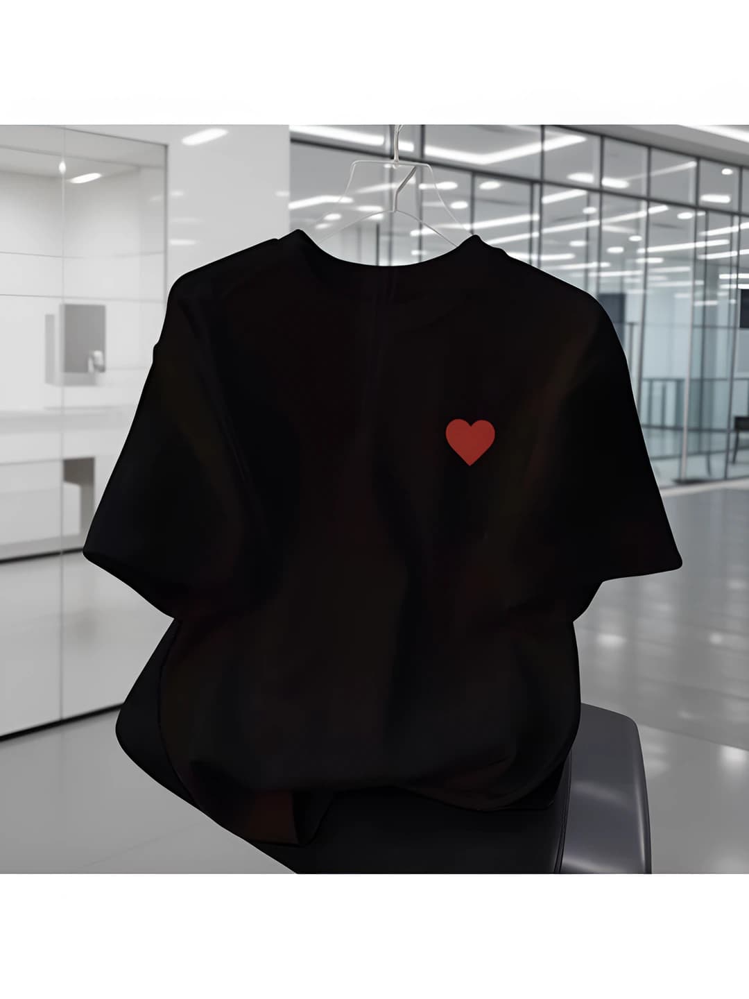 Black — red heart