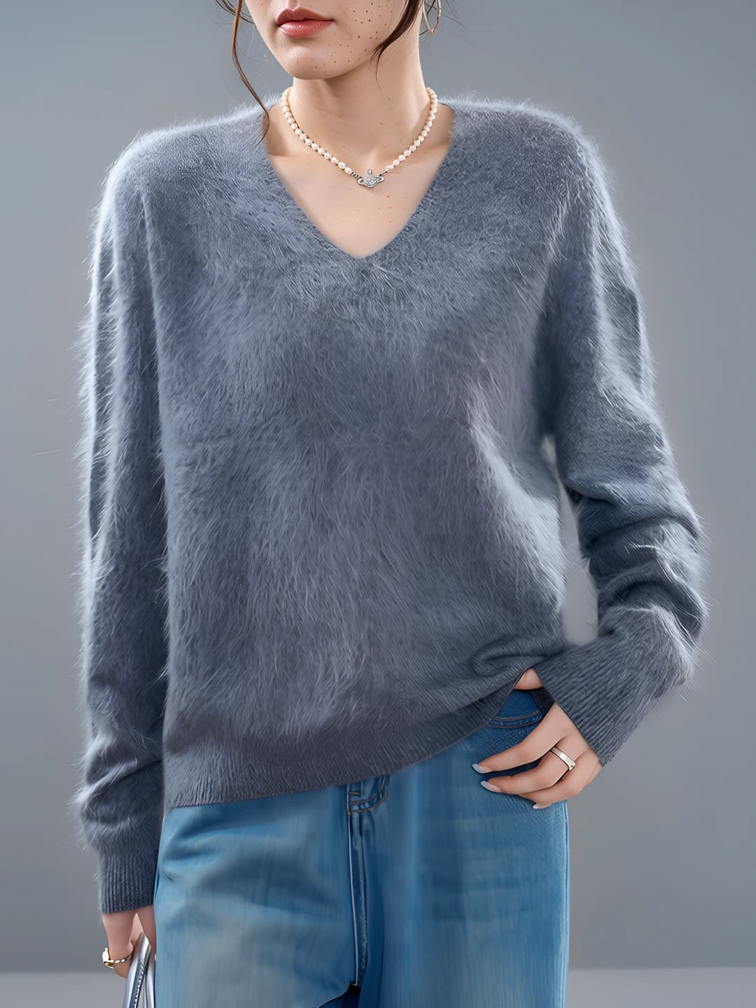 Steel grey (V-neck)