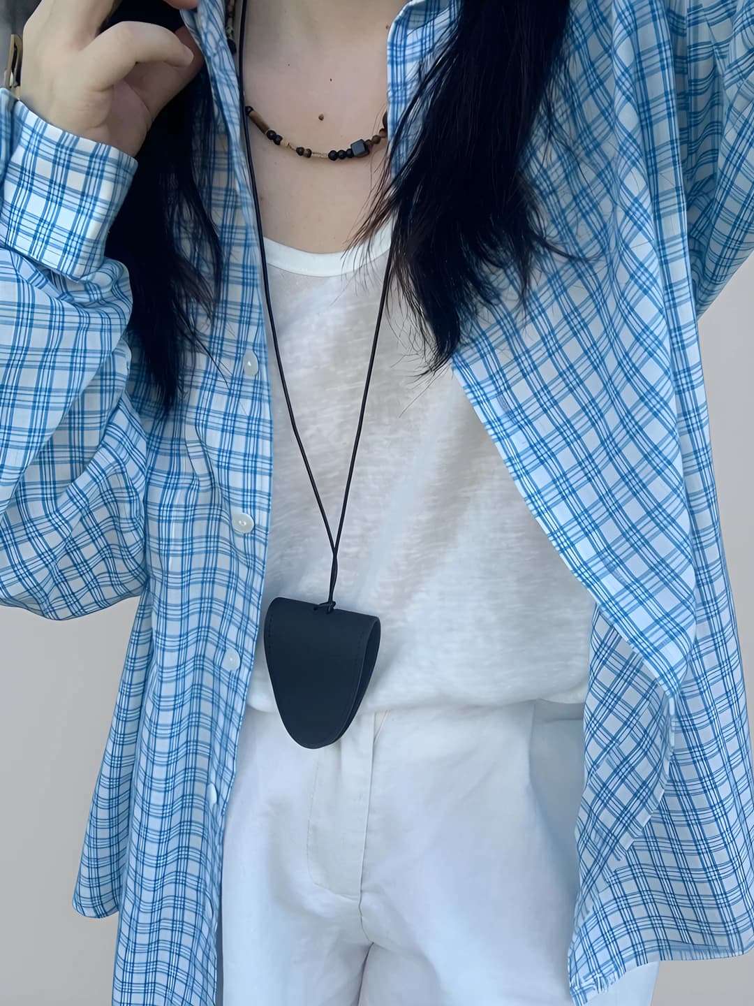 Blue-white plaid
