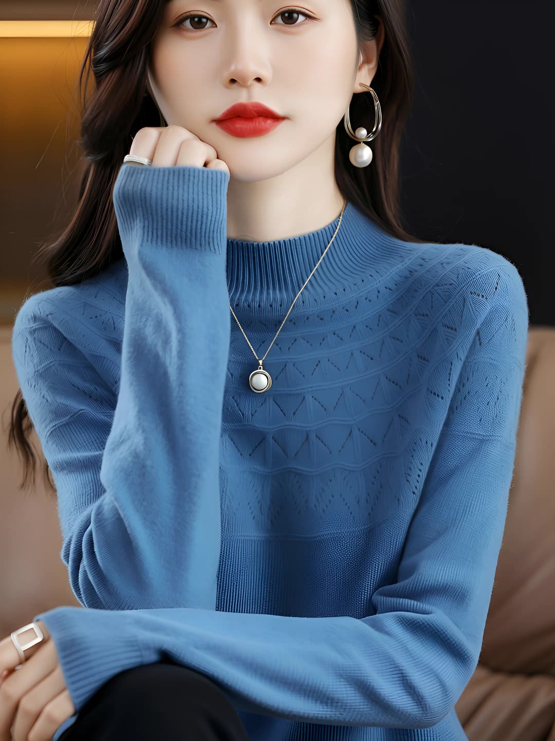 Misty Blue [Ice Silk Seamless]