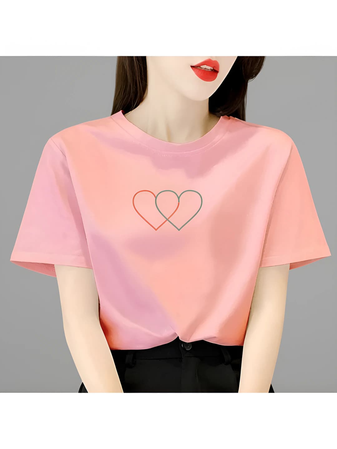 VA Double Heart Light Pink