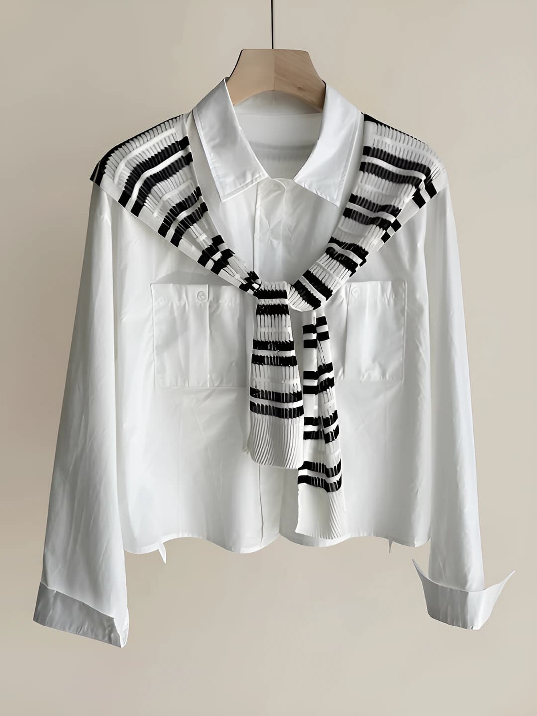 White & black stripes